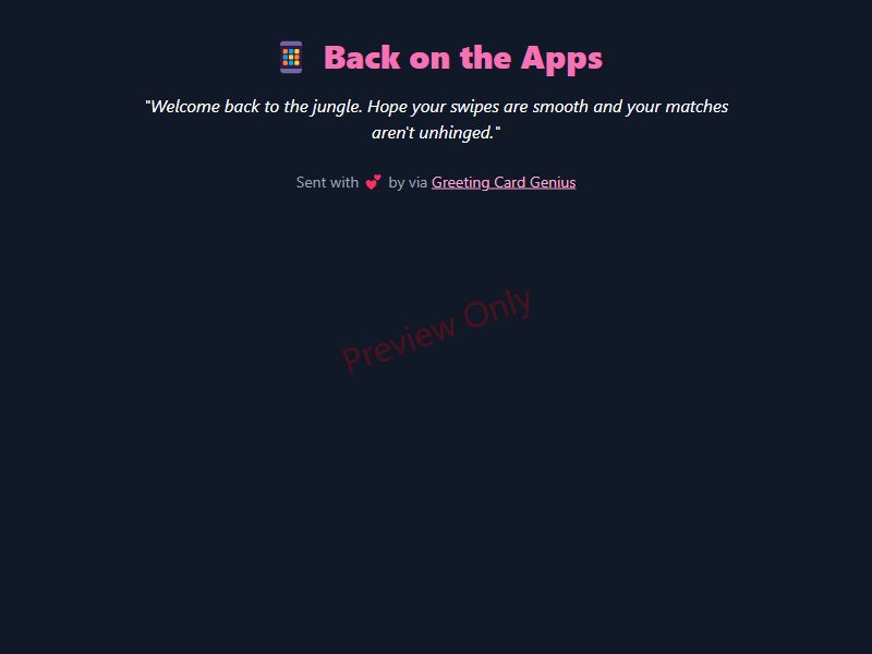 Back on the Apps Card