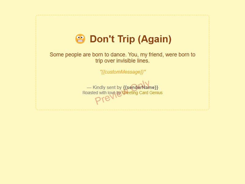 Trip Again Card Preview