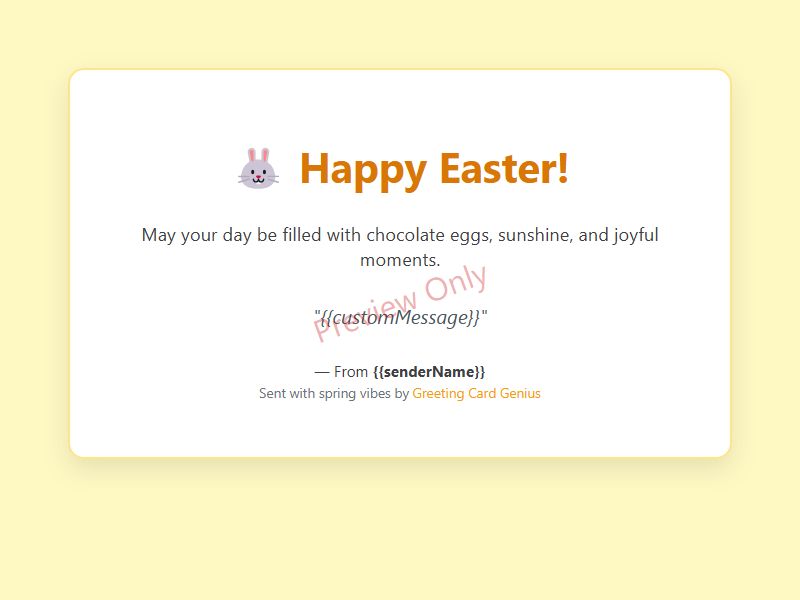 Easter Card Preview