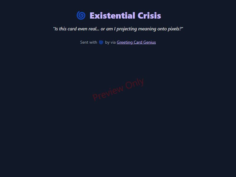 Existential Crisis Card Preview
