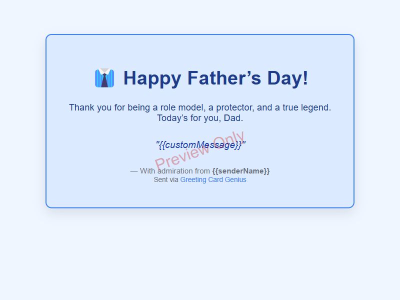 Father's Day Card Preview