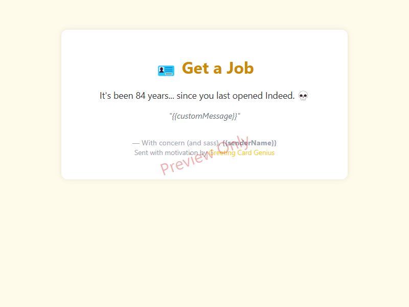 Get a Job Card Preview