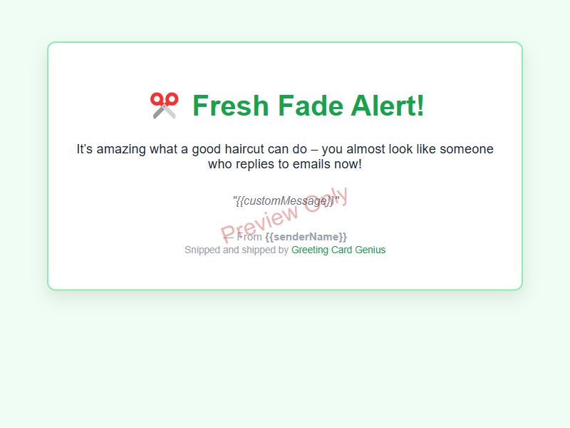 Haircut Card Preview