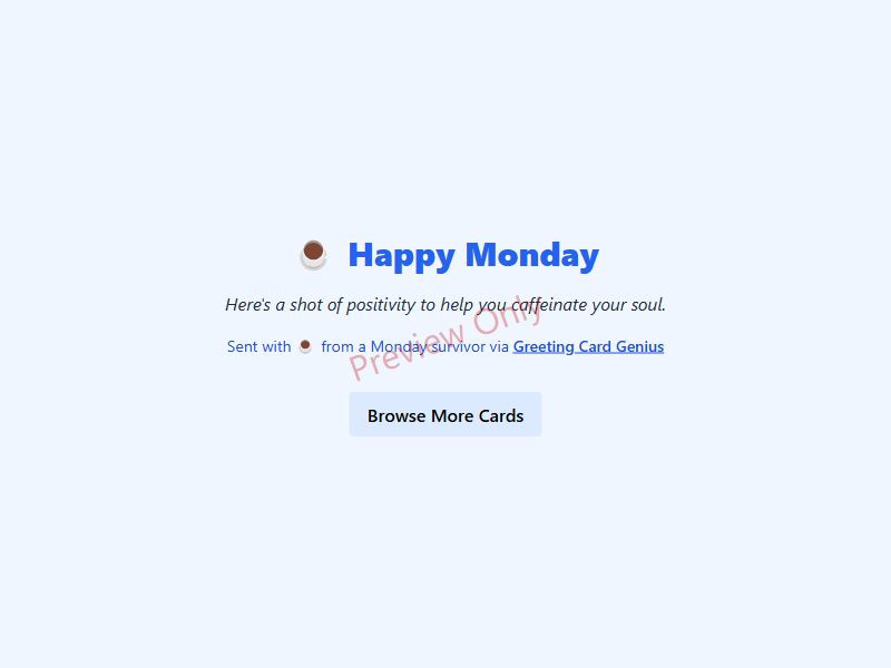 Happy Monday Card Preview