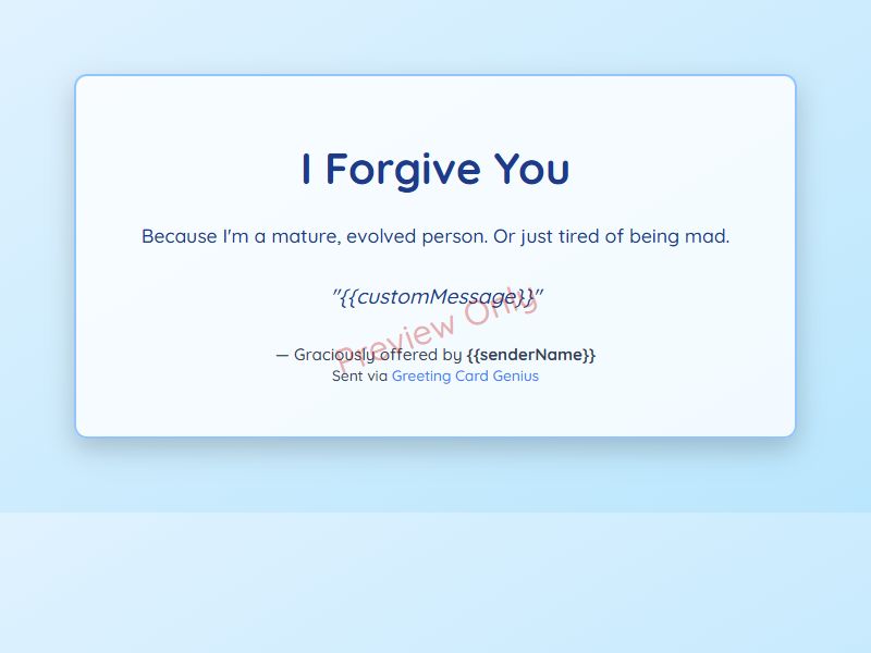 Forgiveness Card Preview