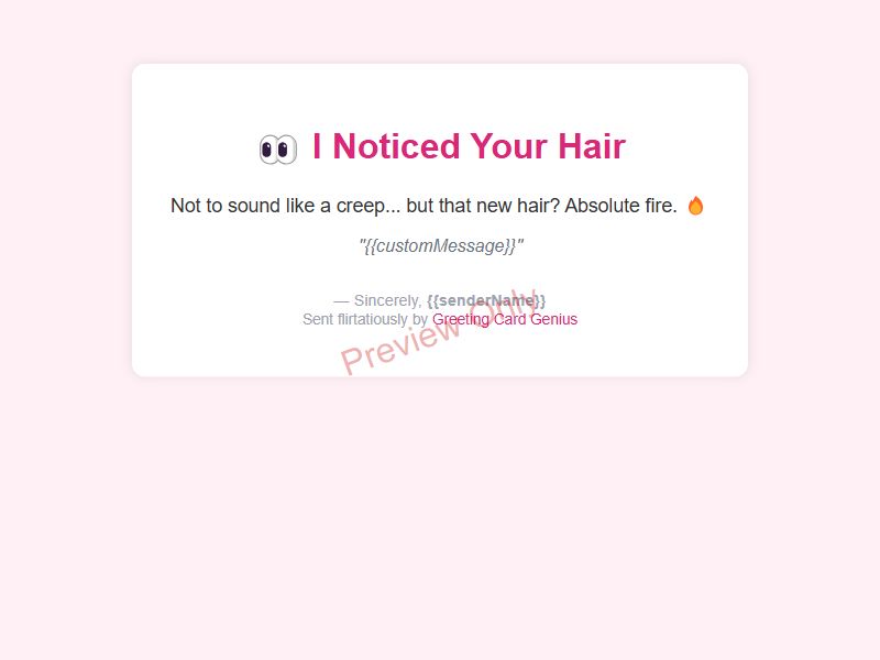 New Hair Card Preview