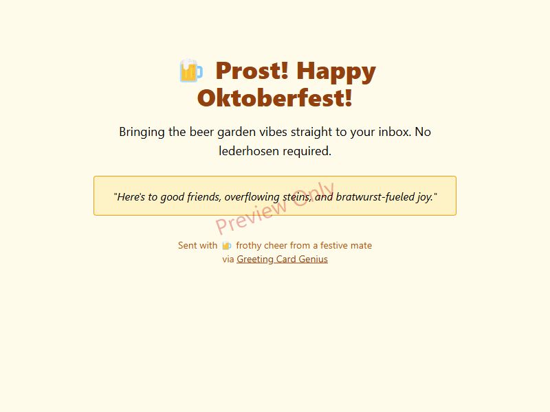 Oktoberfest Card Preview