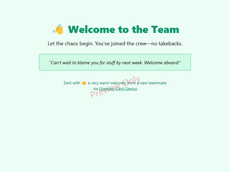 Welcome to the Team Card Preview