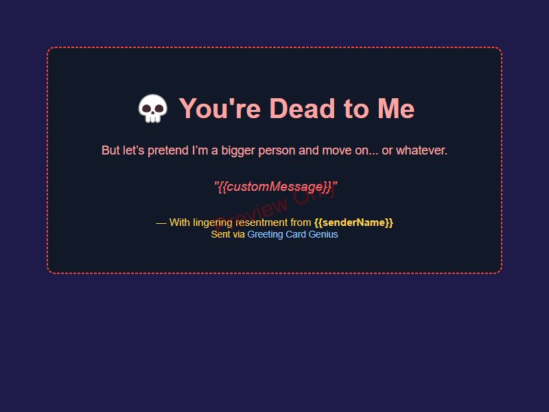 You're Dead to Me Preview